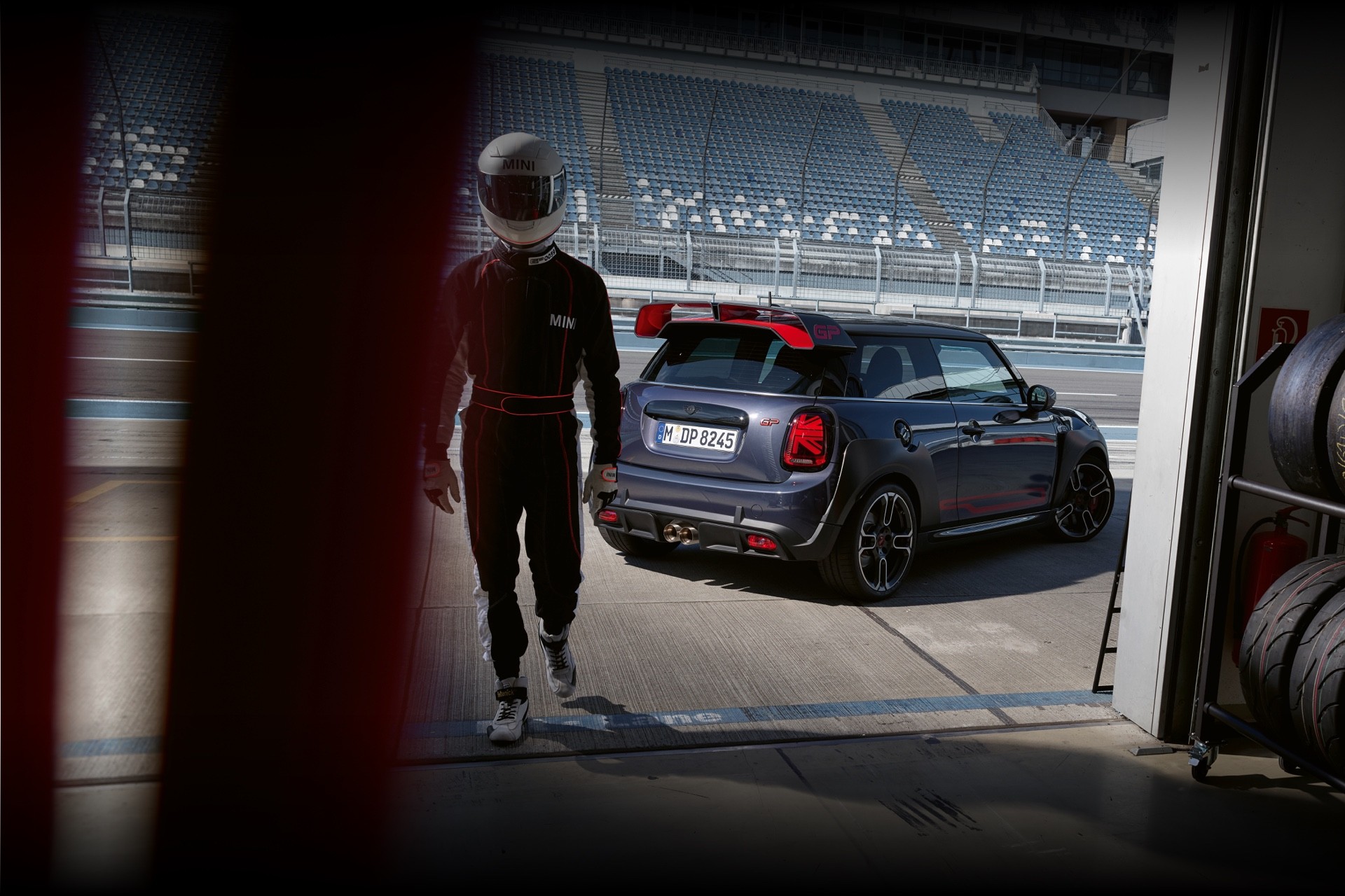 MINI John Cooper Works GP - side and rear view - track